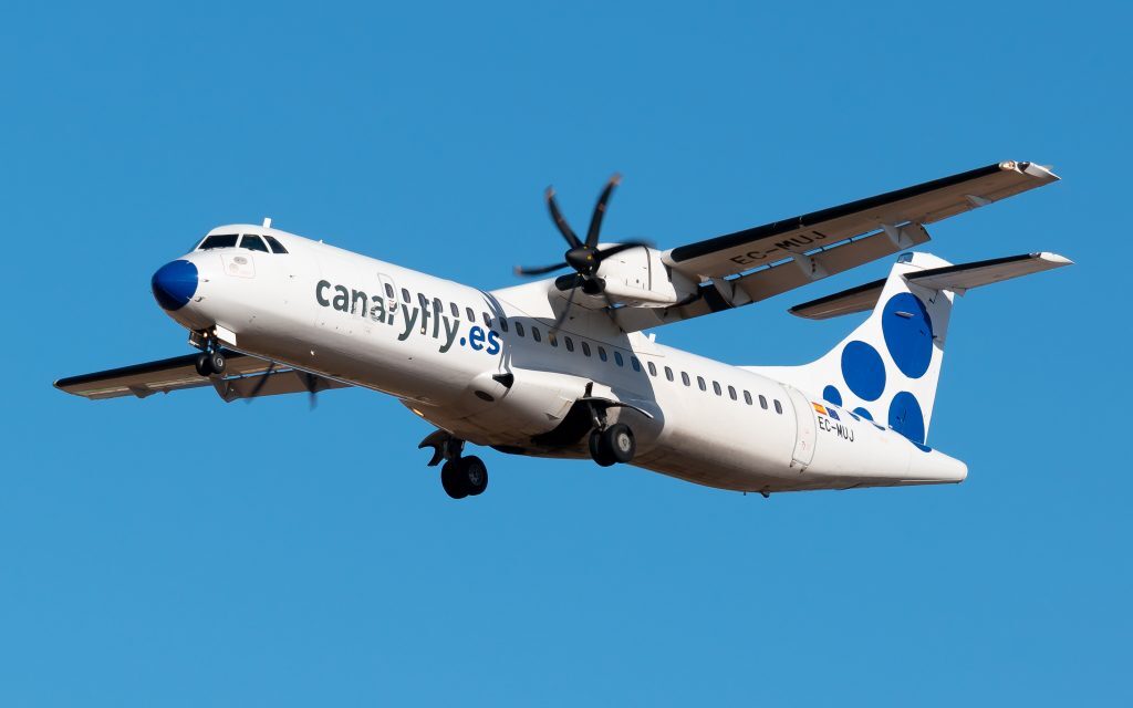 Imagen de archivo de un avión de Canaryfly