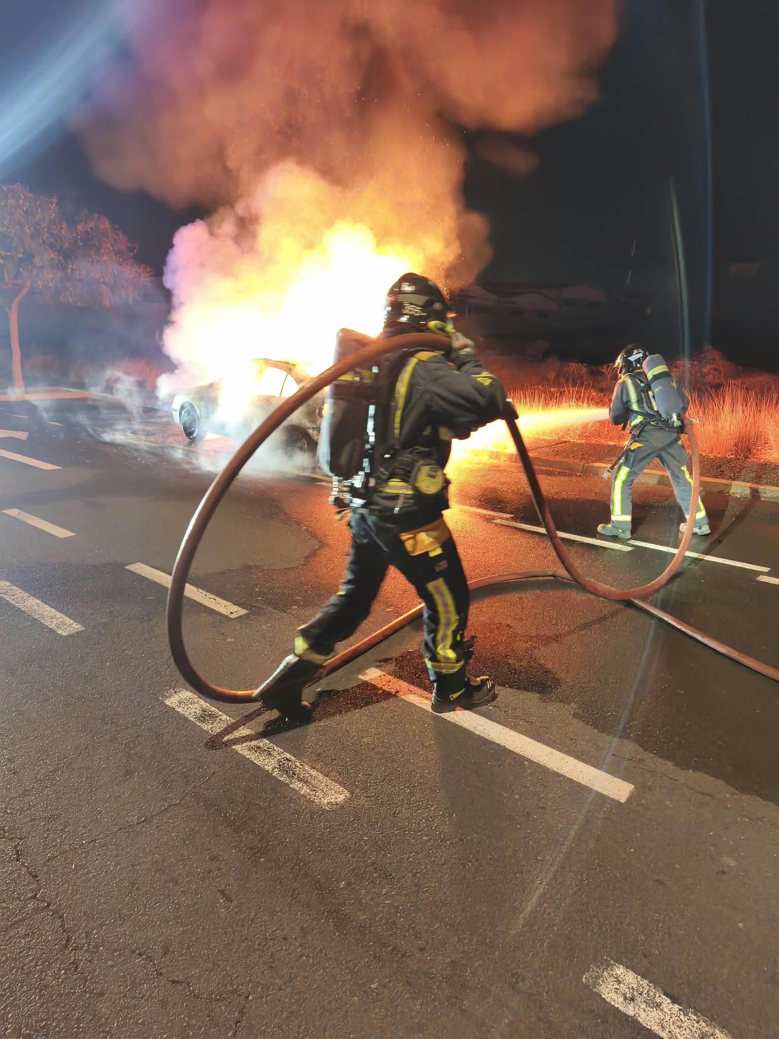Bomberos de Tenerife intervienen en un accidente de tráfico en Güímar